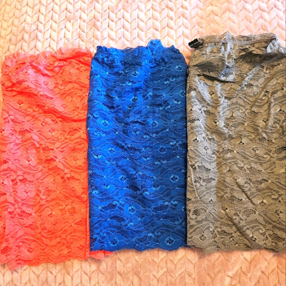 Bundle bandeau lace tops